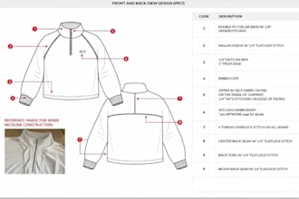 create streetwear tech pack for hoodie, t shirts, cargos and tracksuit