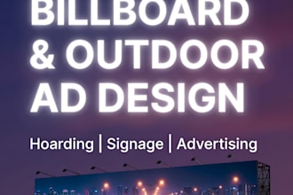 design billboard hoarding outdoor advertising and signage design
