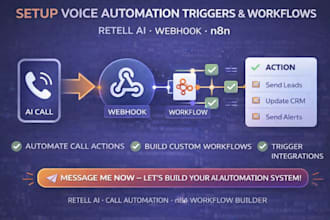 setup retell ai webhook n8n voice automation triggers workflow builder