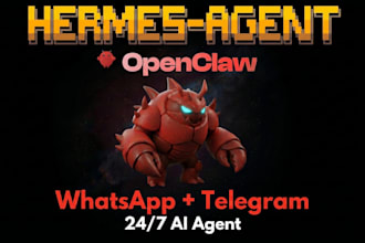 install openclaw or hermes ai agent on vps with telegram, whatsapp
