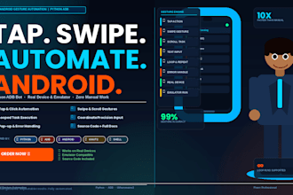 automate android apps using python adb bot for tapping swiping task automation