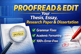 edit theses, research paper, essay and dissertation