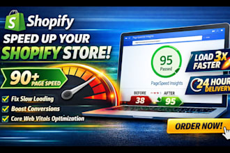 fix slow shopify store and boost speed to 95 plus  score