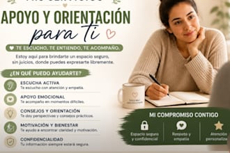 te escucho y te doy apoyo emocional sin juzgar