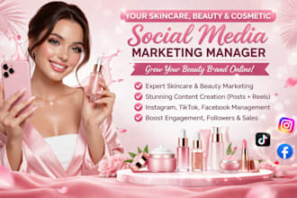 be your skincare beauty, spa, beauty cosmetics spa social media marketing manger