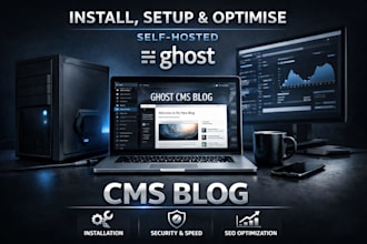install setup and optimise a self hosted ghost cms blog