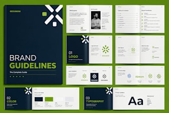 do german corporate brand style guildeline business logo branding kit brand book
