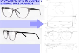 create professional eyewear glasses tech packs for sunglasses 3d optical frames