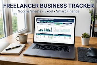 create freelancer business tracker excel dashboard google sheets