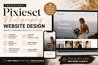 pixieset photography website redesign pixieset website design
