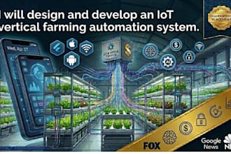 design and develop an iot vertical farming automation system