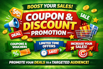 boost your sales by promoting your coupon, deals and vouchers