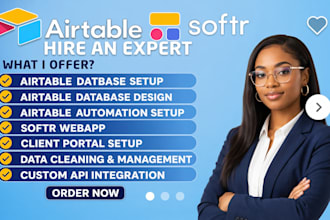 setup airtable database dashboard airtable crm specialist softr webapp expert