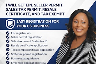 get ein, w 9, seller permit, sales tax permit, resale certificate, tax exempt