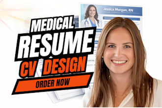 write or design ats medical resume, healthcare, CV for IT and cover letter