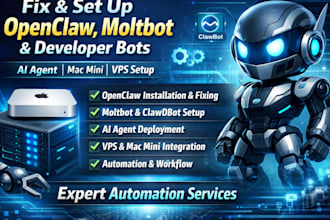 fix setup openclaw moltbot developer bot openclaw ai agent mac mini bot vps