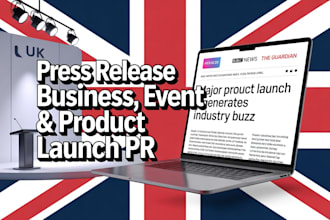 write and distribute UK startup funding PR and london event press release fast
