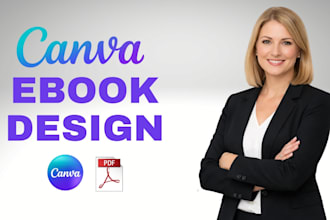 design canva ebook, self help workbook, pdf lead magnet and ebook formatting
