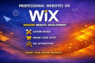 design a professional wix website to boost sales