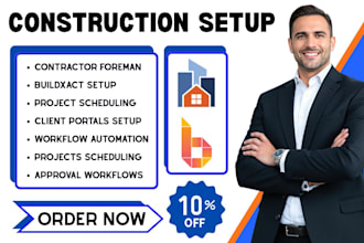automate contractor foreman smartsheet buildxact scheduling client portals setup