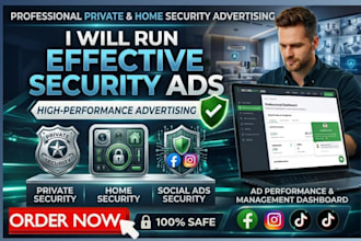 setup private security website, home security marketing social media security