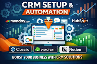 setup hotspot crm monday crm close io crm pipedream crm notion crm automation
