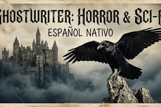 be your spanish ghostwriter for horror and sci fi stories