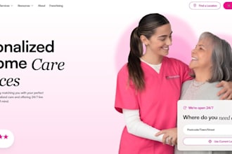 build wix home care website senior care caregiver website with intake form setup