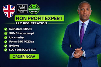register non profit, llc, file 501c3, form 1023ez reinstate 501c3 tax exempt