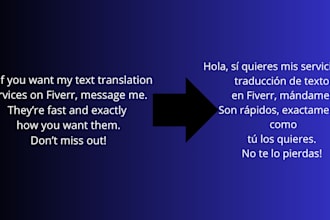 translate your text between english and spanish manually