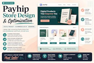 payhip store design optimization digital product ecommerce setup branding