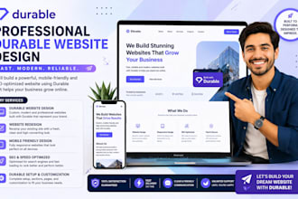 create a professional ai powered website using durable in 24 hours