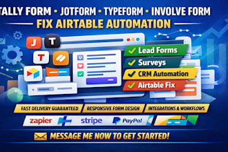 create tally form, jotform, involve form, typeform, fix airtable automation