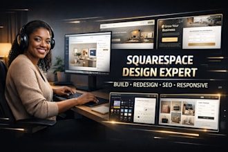 build squarespace site, design or redesign squarespace pages