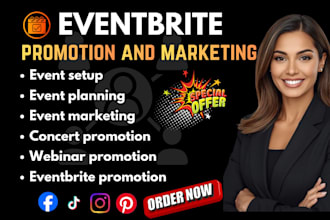 create and automate your eventbrite event promotion eventbrite marketing VA