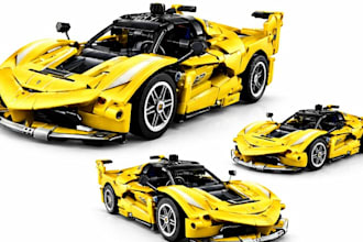 do custom lego supercar moc design technic bike xml partlist with illustration
