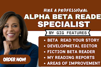 alpha beta read fiction books provide readers report, developmental editor