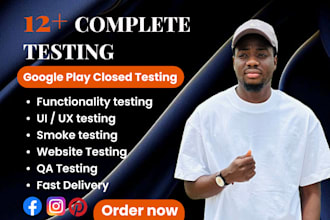 provide 12 testers for google play closed testing for 14 days 12 app tester