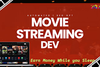 develop a film streaming website for passive income