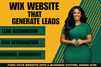 build wix website with automation and lead integration