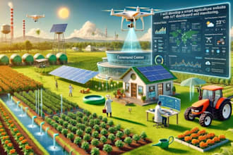 develop a smart agriculture website with iot dashboard and monitoring
