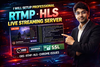setup professional rtmp hls live streaming server with obs, nginx and SSL