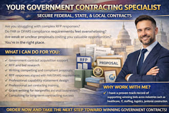 do winning government contact, rfp, govenment contract bid proposal expert