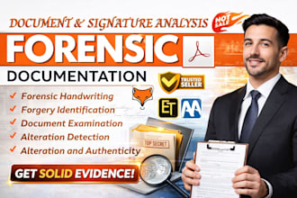 do forensic document analysis for legal cases and signature verification