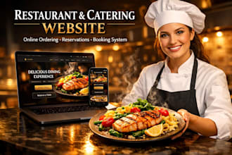design a catering or restaurant website