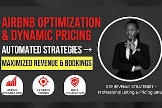 setup airbnb listing optimization, pricelabs and wheelhouse dynamic pricing