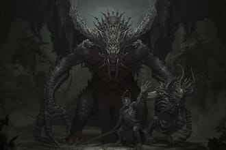 draw dark art and monsters
