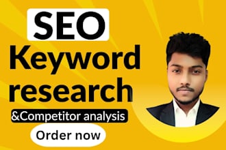 do SEO keyword research and competitor analysis