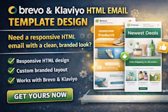 design or redesign brevo html email template klaviyo html email templates