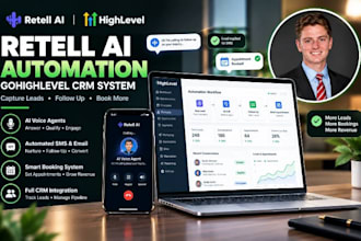setup retell ai gohighlevel automation system for CRM leads follow up booking